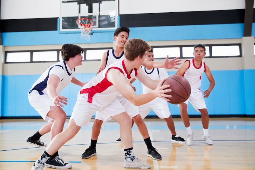 basketball players using online school registration