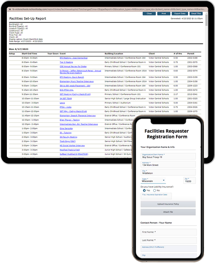 FACILITIES SCHEDULER