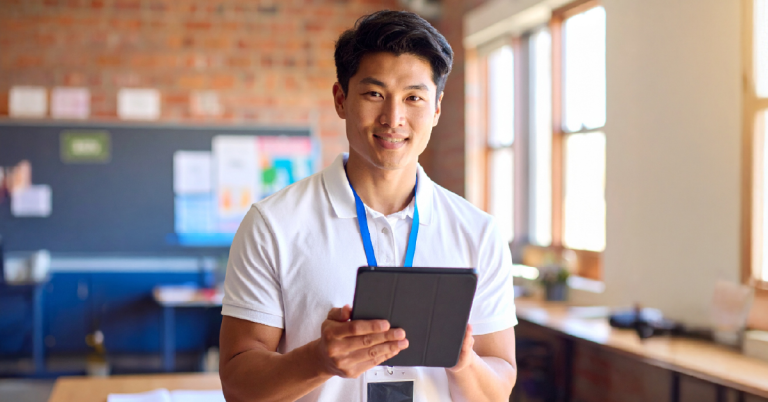 Athletic director using sports scheduling software | Arbiter