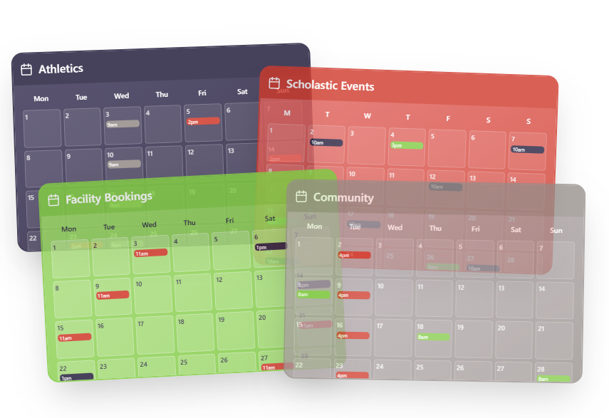 View of K-12 facilities scheduling software 